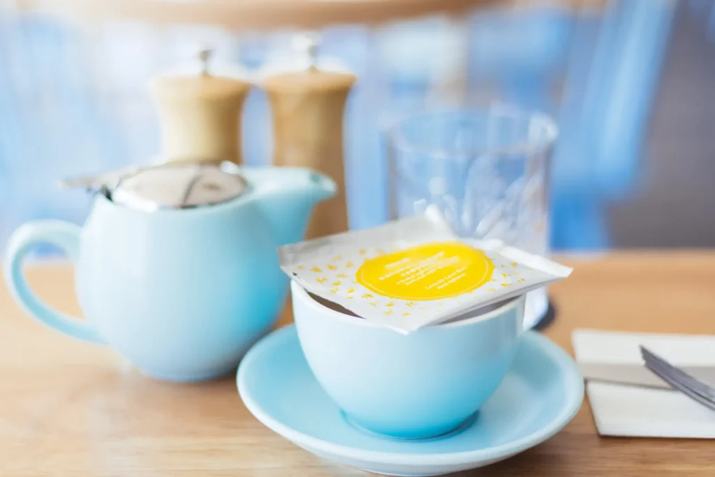 Tea served at Giuseppe's Cantina