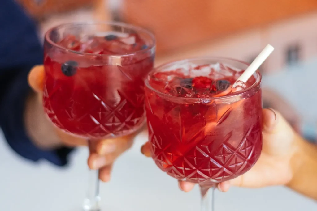 Cocktails served at Giuseppe's Cantina
